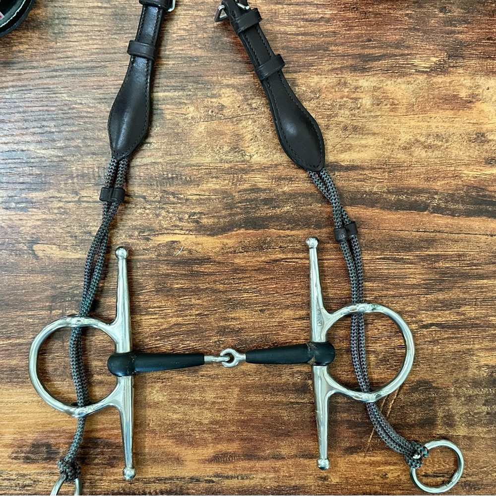 Centaur Eco Pure Full Cheek Gag w/ Nunn Finer Cheek Pieces 5” Horse Size